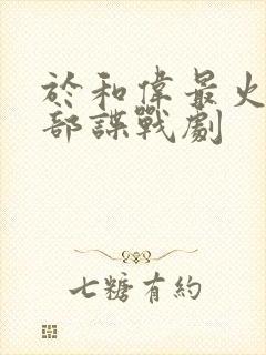 于和伟最火的十部谍战剧