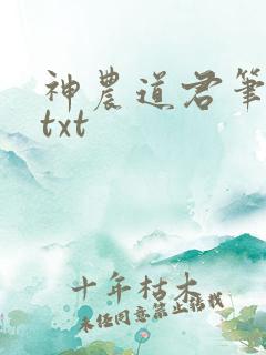 神农道君笔趣阁txt