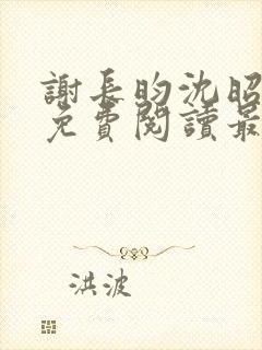 谢长昀沈昭小说免费阅读最新章节