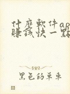 什么软件app赚钱快一点