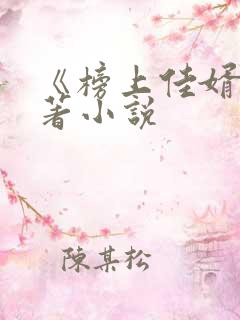 《榜上佳婿》原著小说