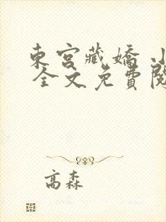 东宫藏娇 小说 全文免费阅读