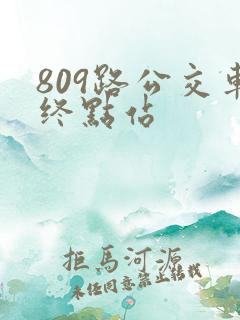 809路公交车终点站
