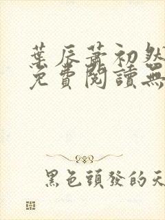 叶辰萧初然全文免费阅读无弹窗