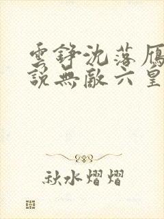 云铮沈落雁的小说无敌六皇子