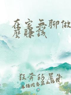 在家无聊做点什么赚钱