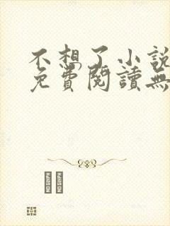 不想了小说全文免费阅读无弹窗