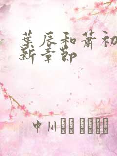 叶辰和萧初然最新章节