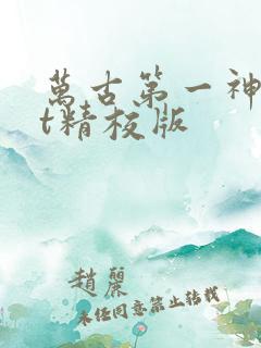万古第一神txt精校版