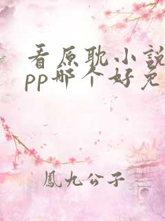 看原耽小说的app哪个好免费