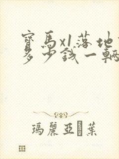 宝马x1落地价多少钱一辆
