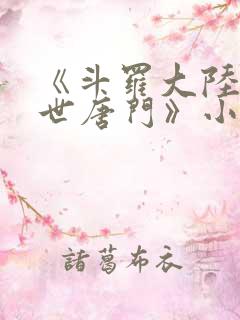 《斗罗大陆2绝世唐门》小说