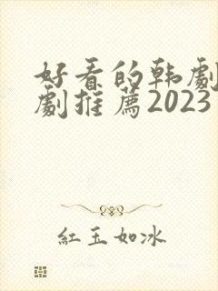 好看的韩剧电视剧推荐2023