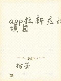 app拉新充场项目