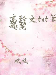 高干文txt笔趣阁