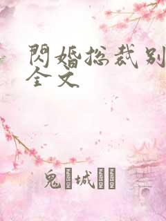 闪婚总裁别太坏全文