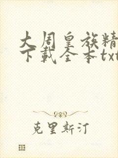 大周皇族精校版下载全本txt