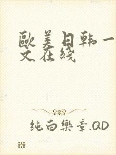 欧美日韩一级中文在线