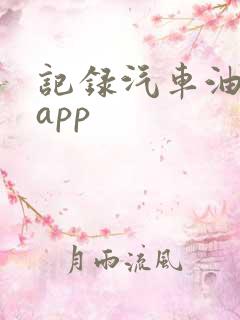 记录汽车油耗的app