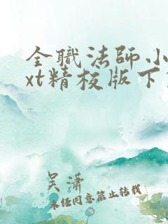 全职法师小说txt精校版下载