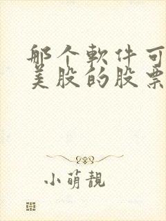 那个软件可以买美股的股票