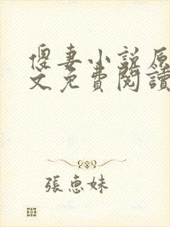 傻妻小说原著全文免费阅读