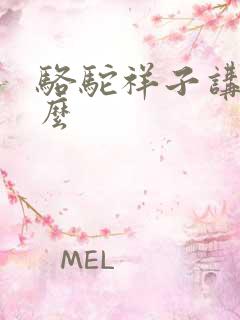 骆驼祥子讲了什么