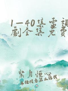 1—40集电视剧全集免费观看
