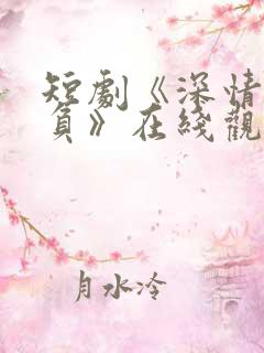 短剧《深情不可负》在线观看