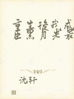 重生后我成了奸臣黑月光最新章节