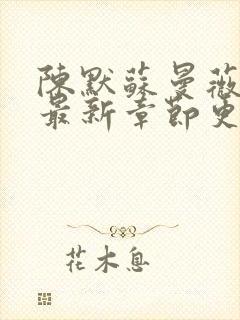 陈默苏曼薇小说最新章节更新时间