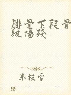 腓骨下段骨折几级伤残
