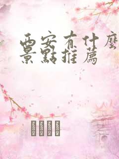 西安有什么玩的景点推荐