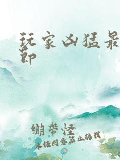 玩家凶猛最新章节