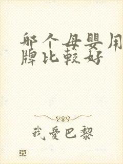 哪个母婴用品品牌比较好