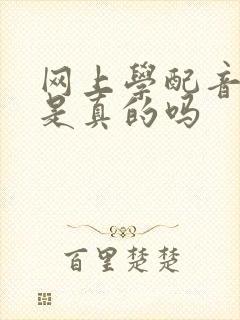 网上学配音赚钱是真的吗