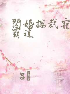 闪婚总裁宠妻太霸道