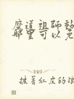 魔道祖师动漫在哪里可以免费看