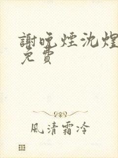 谢晚烟沈煜全文免费