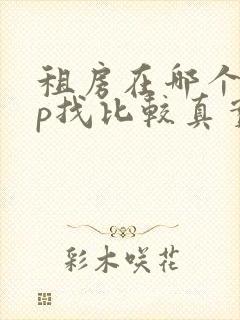 租房在哪个app找比较真实可靠