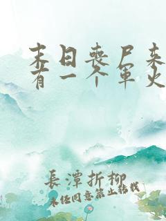 末日丧尸来临我有一个军火库