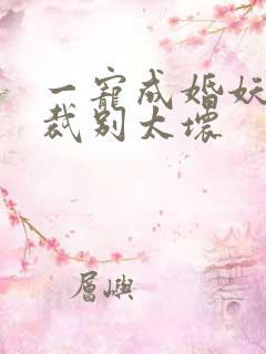 一宠成婚妖孽总裁别太坏