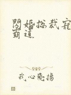 闪婚总裁宠妻太霸道