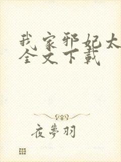 我家邪妃太嚣张全文下载