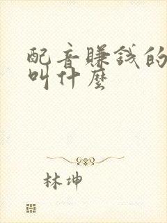 配音赚钱的软件叫什么