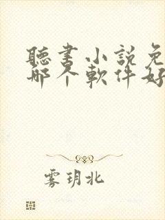 听书小说免费听哪个软件好一点