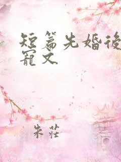 短篇先婚后爱甜宠文