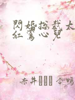 闪婚总裁太霸道红鸾心儿