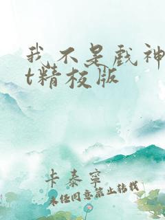 我不是戏神txt精校版