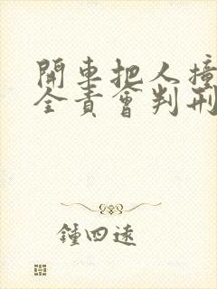 开车把人撞死了全责会判刑吗